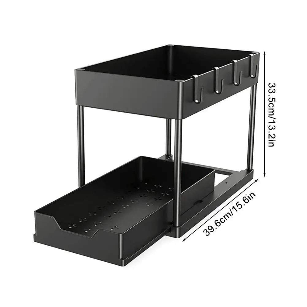 Organisateur Sous-Évier 2 Niveaux – Rangement Salle de Bain Grande Capacité