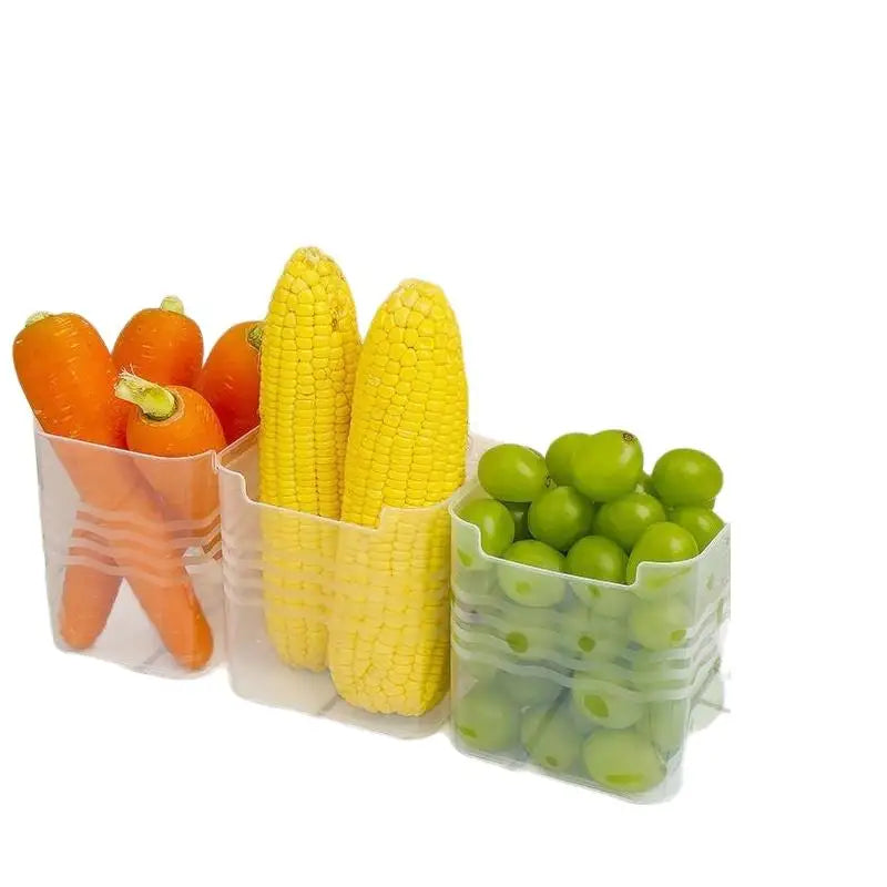 Boîtes de Rangement Frigo Transparentes Empilables – Lot de 4