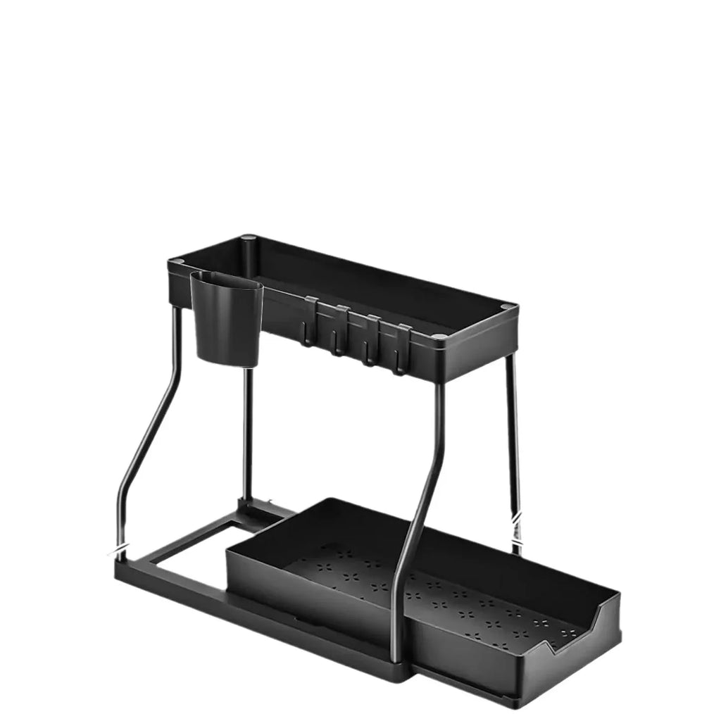 Organisateur Sous-Évier Coulissant 2 Niveaux – Cuisine & Salle de Bain