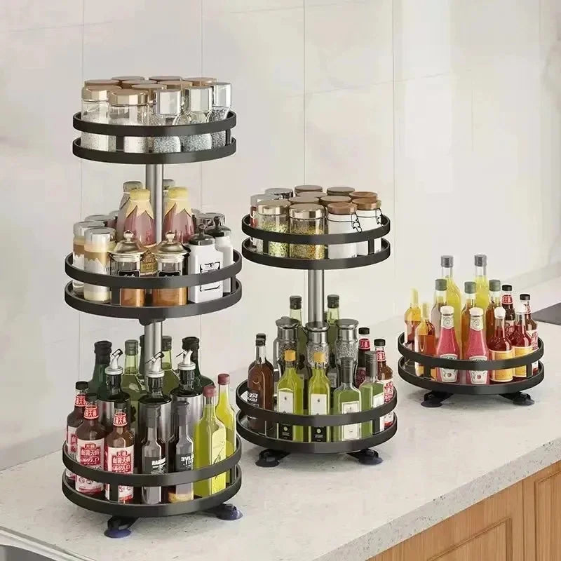 Tourniquet À Épices Rotatif 360° – Organisateur Plan de Travail Cuisine