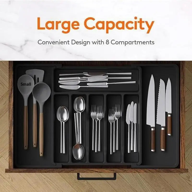 Organisateur de Tiroir Extensible – Range-Couverts & Ustensiles Cuisine