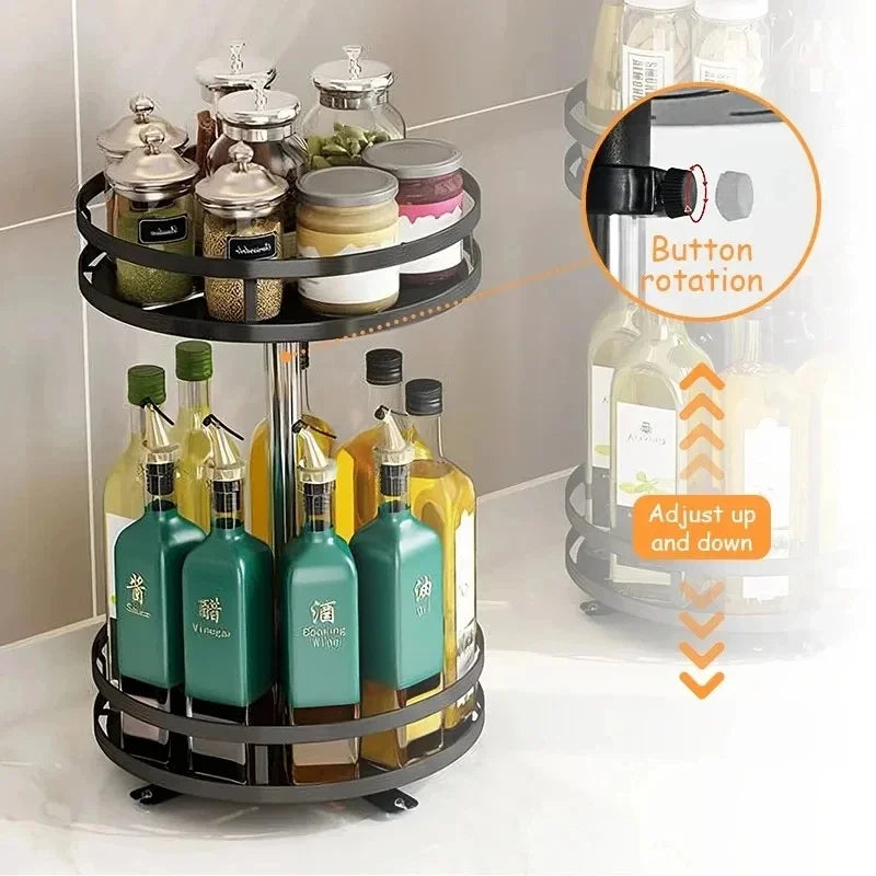 Tourniquet À Épices Rotatif 360° – Organisateur Plan de Travail Cuisine
