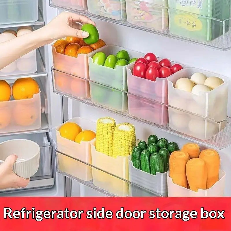 Boîtes de Rangement Frigo Transparentes Empilables – Lot de 4