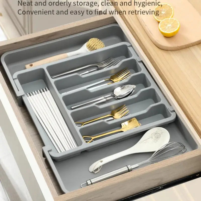 Organisateur de Tiroir Extensible – Range-Couverts & Ustensiles Cuisine