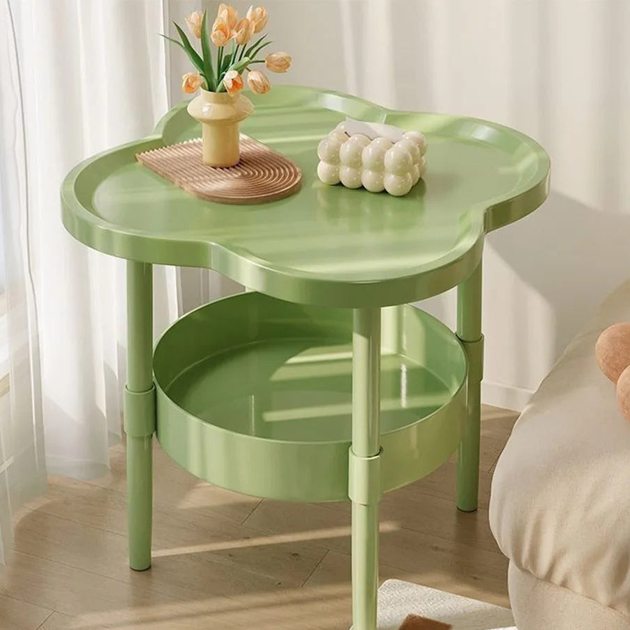 Table d'appoint double plateau - vert